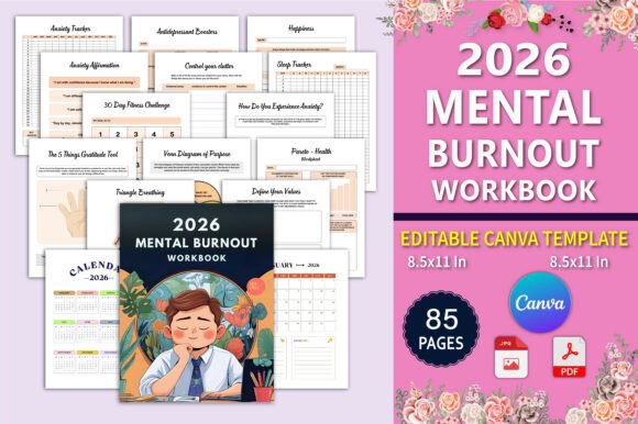 2026 Mental Burnout Workbook: A Practical Guide to Sustaining Mental Wellness in a Demanding World