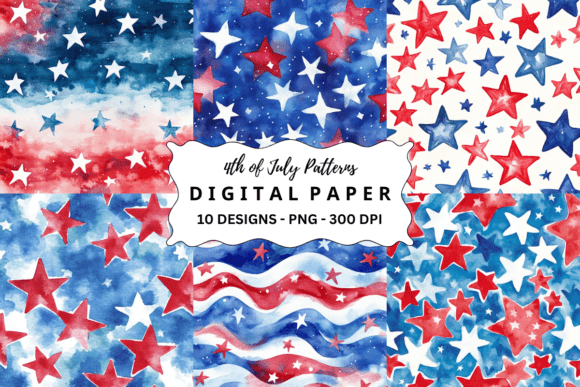 4th of July Patterns for Vibrant Design Projects