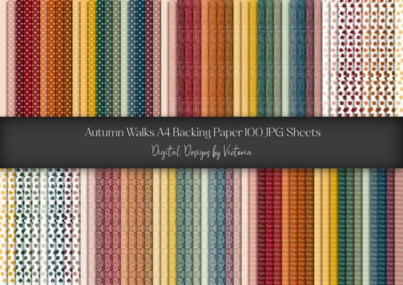 Autumn Walks A4 Backing Paper: A Creative Staple for Designers