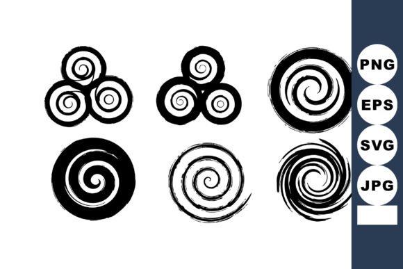 Black Spiral Design Elements Set: A Strategic Tool for Modern Creativity and Branding