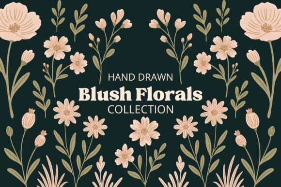 Blush Florals Clip Art and Patterns: Elevating Design with Romantic Elegance