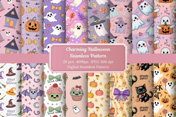 Charming Halloween Seamless Pattern for Creative Projects