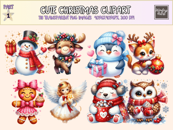 Cute Christmas Clipart: Bringing Holiday Joy to Creative Projects