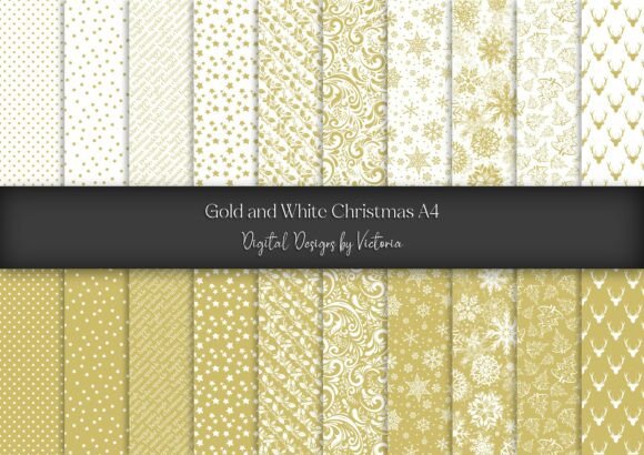 Gold and White Christmas A4: A Versatile Resource for Creative Projects
