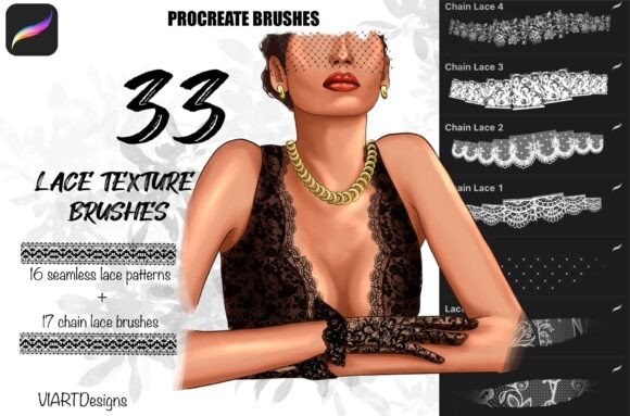 Lace Texture Brushes for Procreate: A Creative Tool for Designers and Artists