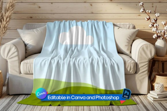 Living Space Blanket Mockup: A Powerful Tool for Presenting Creative Designs