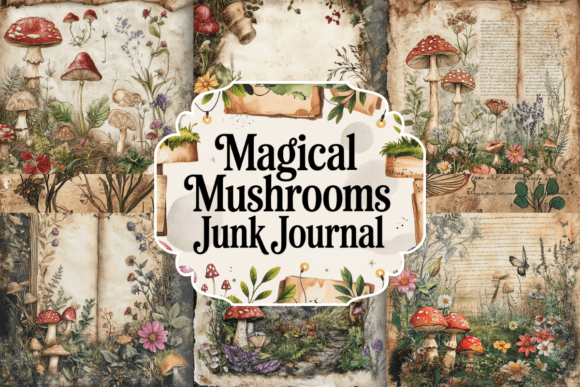 Magical Mushrooms Junk Journal: A Creative Portal to Whimsical Fantasy