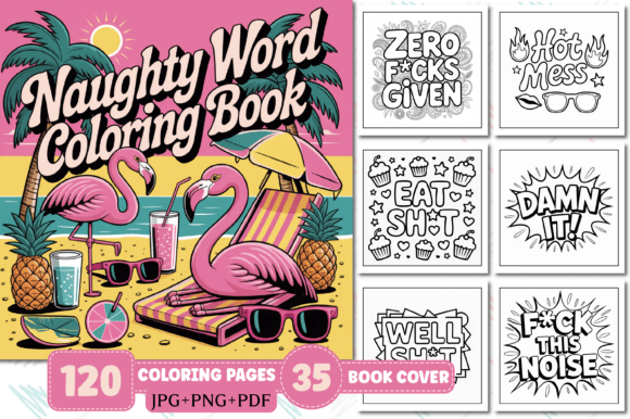 Naughty Word Coloring Pages for Adults: A Hilarious Creative Escape