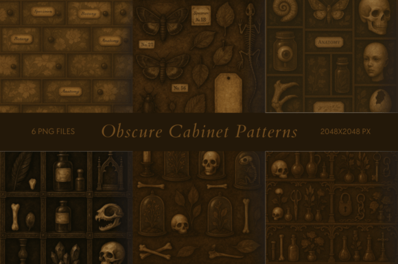 Obscure Cabinet Patterns: A Gothic Design Resource
