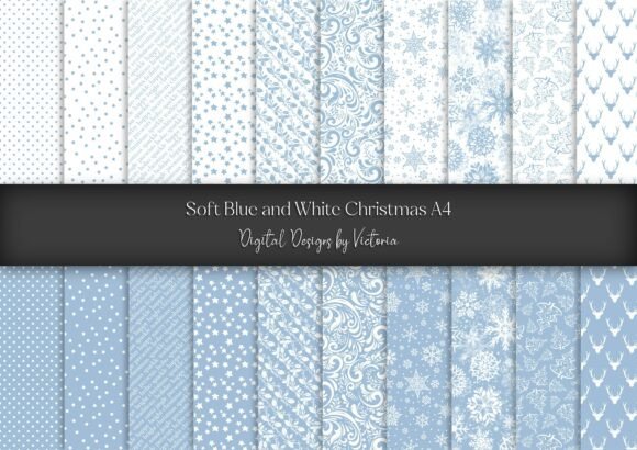 Soft Blue and White Christmas A4: A Must-Have for Creative Projects