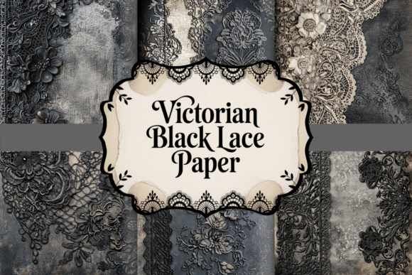 Victorian Black Lace Paper: A Gothic-Inspired Design Essential for Modern Creativity
