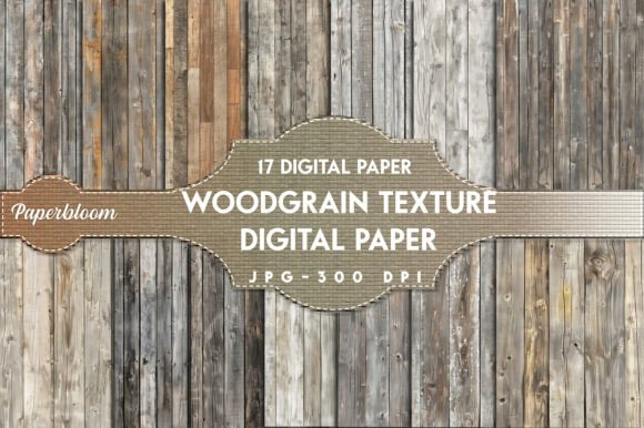 Woodgrain Texture Digital Paper